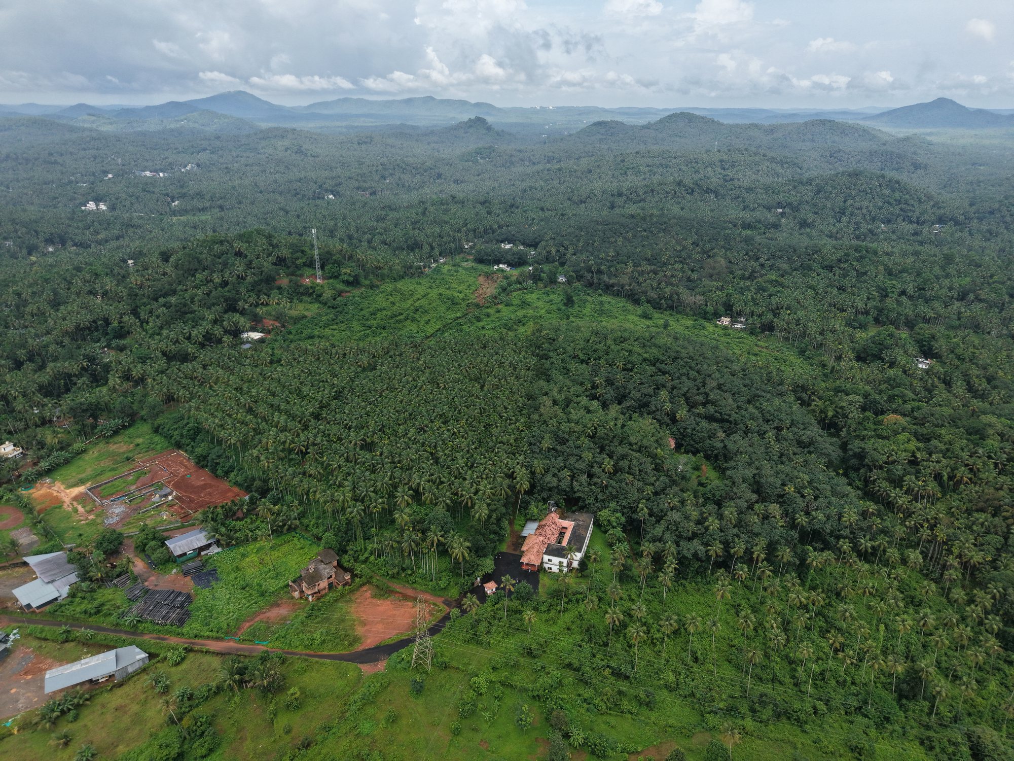 The land, framed by Kerala's hills