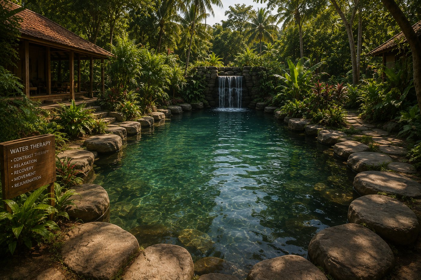 Concept render: water therapy pool
